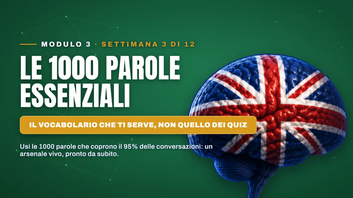 Modulo 3 — Le 1000 parole essenziali