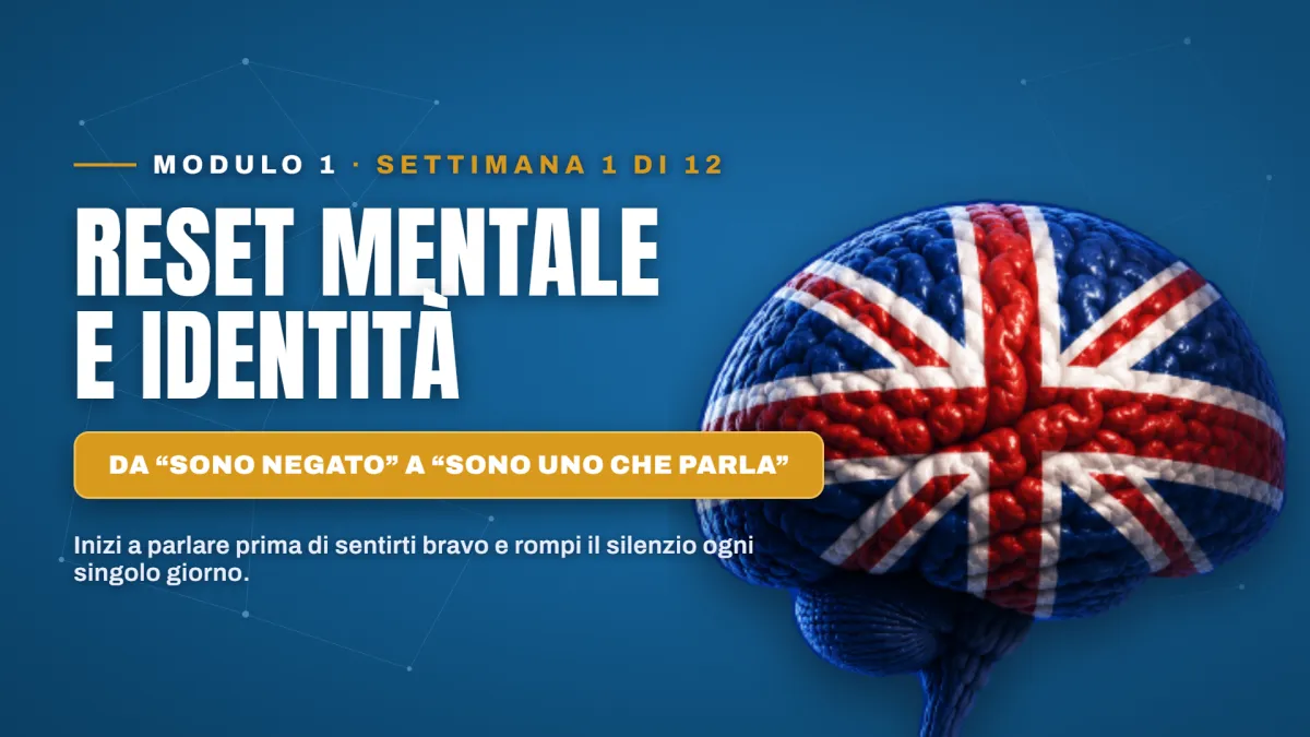 Modulo 1 — Reset mentale e identità